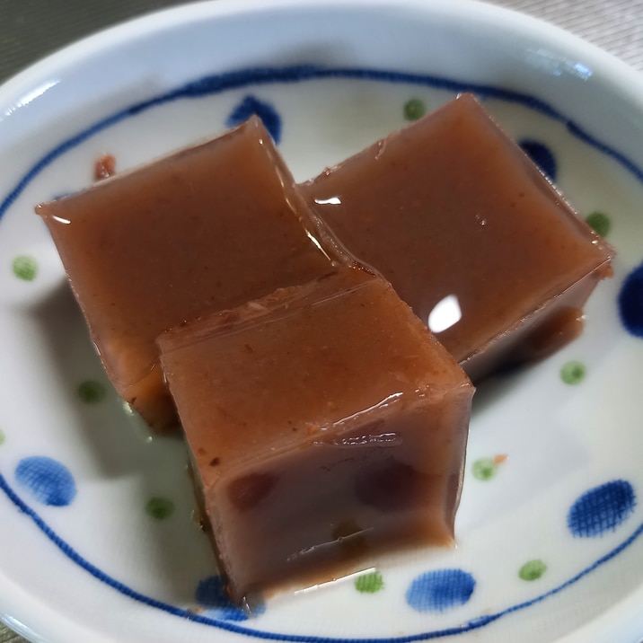 おしるこ缶で作る水羊羹